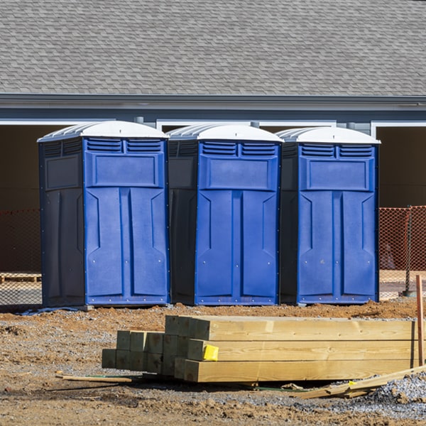 how can i report damages or issues with the porta potties during my rental period in Raymond NE